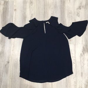 Michael Kors Navy Blue Blouse